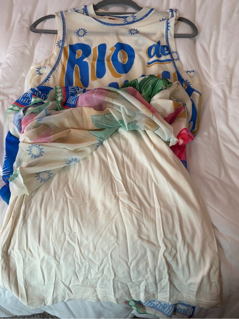 Farm Rio for Anthropologie Rio de Janeiro Mesh Maxi Dress Size Small Tropical - Picture 10 of 10